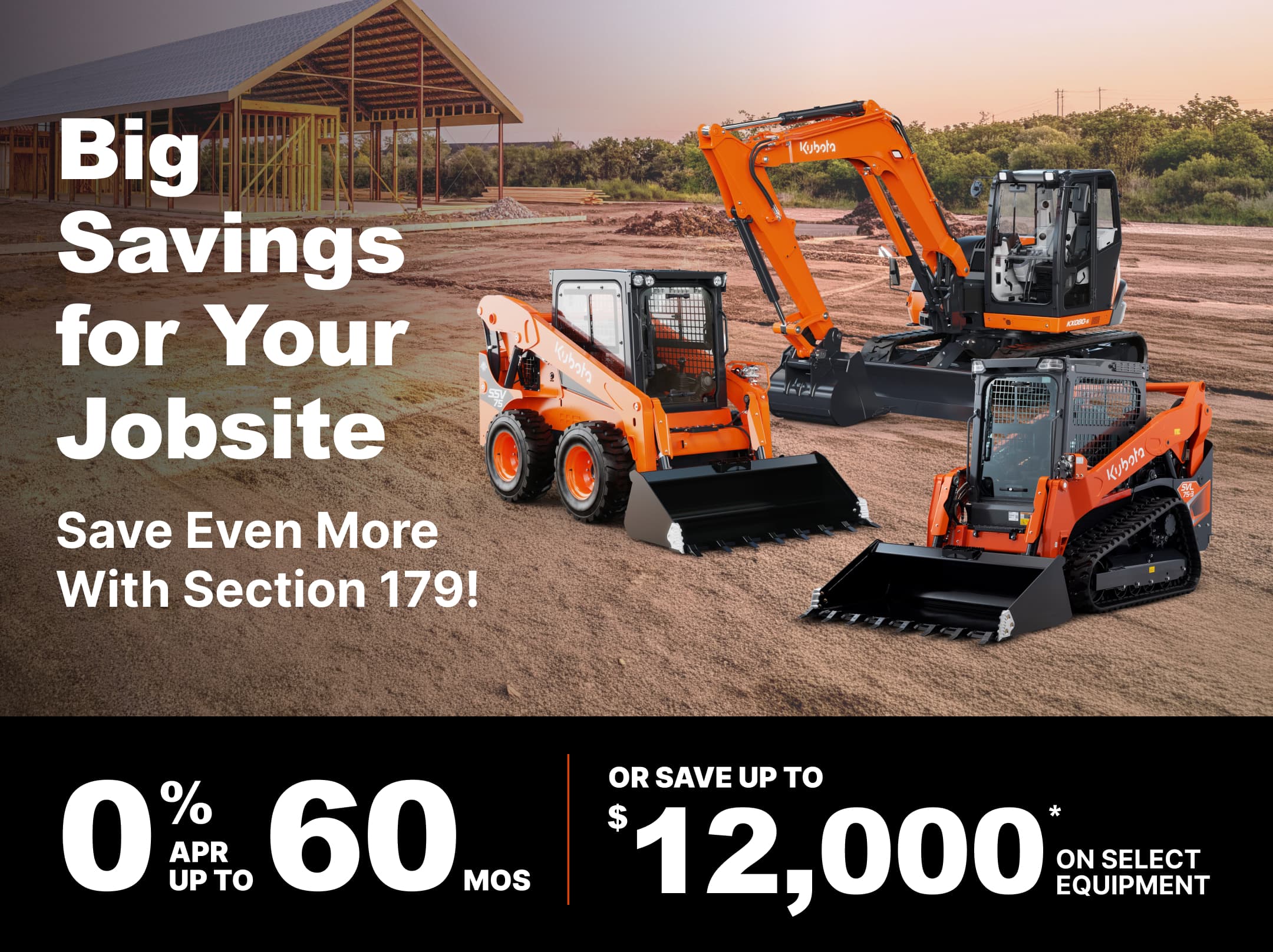Save on Select Kubota Construction Equipment Save on Select Kubota Construction Equipment